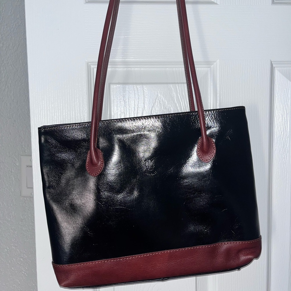 Florence Eiseman Black and Red Structured Tote